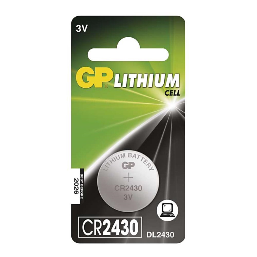 Litijska gumbasta baterija CR2430 GP LITHIUM 3V/300 mAh