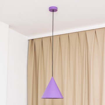 Ljubičasti luster na sajli ETNA 1xE27/15W/230V promjer 25 cm