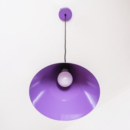 Ljubičasti luster na sajli ETNA 1xE27/15W/230V promjer 25 cm