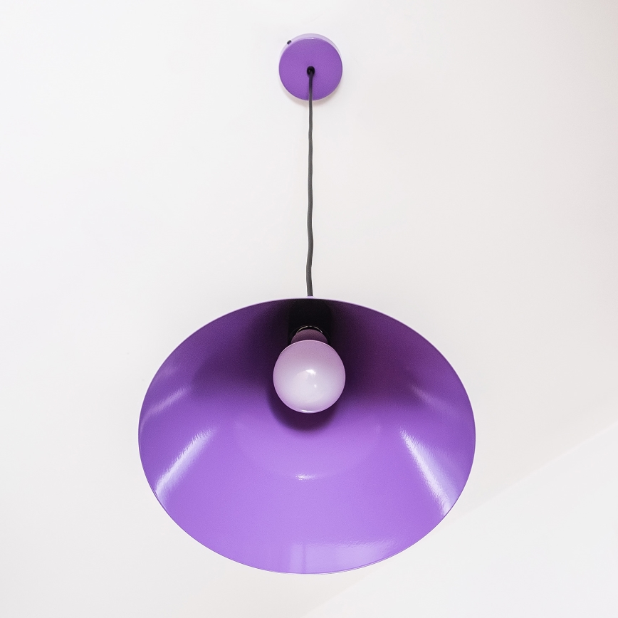 Ljubičasti luster na sajli ETNA 1xE27/15W/230V promjer 25 cm