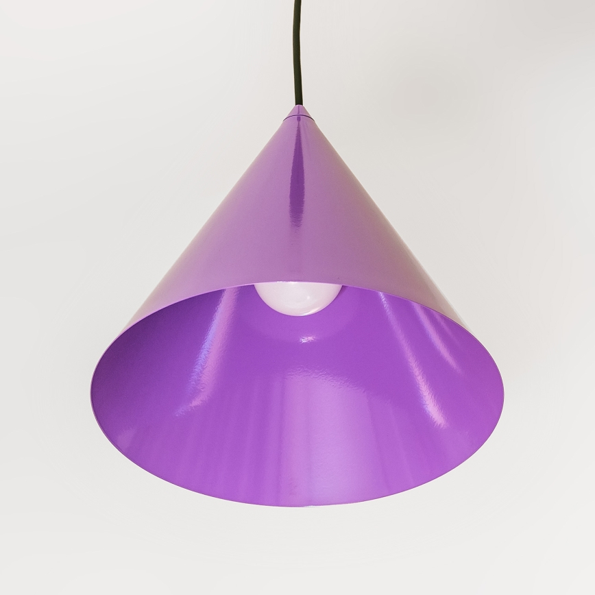 Ljubičasti luster na sajli ETNA 1xE27/15W/230V promjer 25 cm