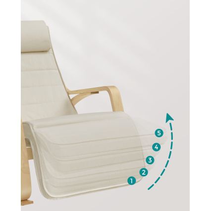 Ljuljaća fotelja RESTLY, bež