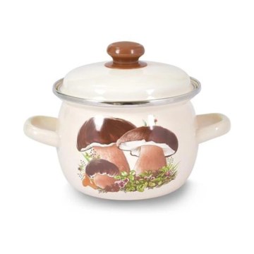 Lonac TORO s poklopcem 1,5 l, s motivom gljiva