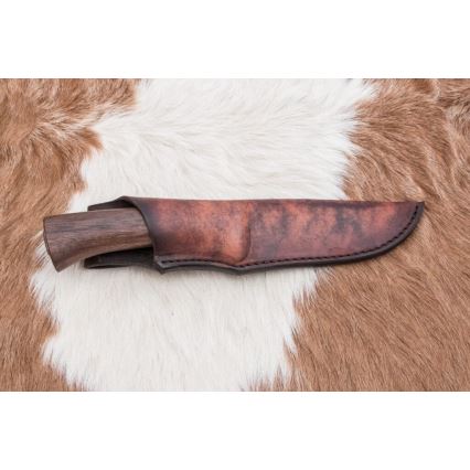 Lovački damask nož 11,8 cm orah/rog jelena