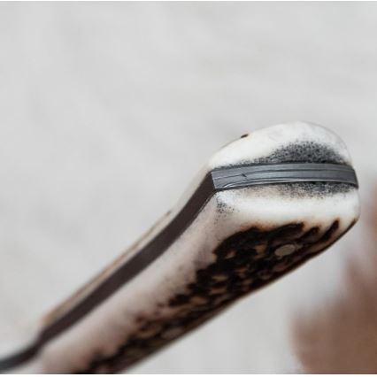 Lovački damask nož 11 cm rog jelena