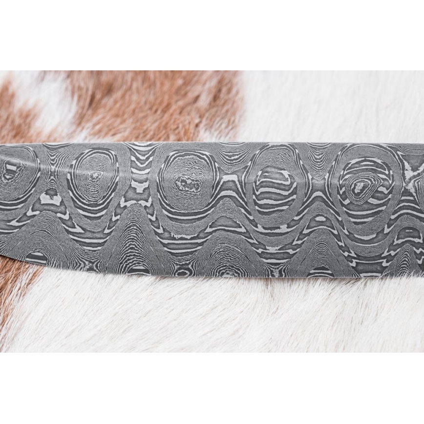 Lovački damask nož 14,5 cm joha/serpentinit