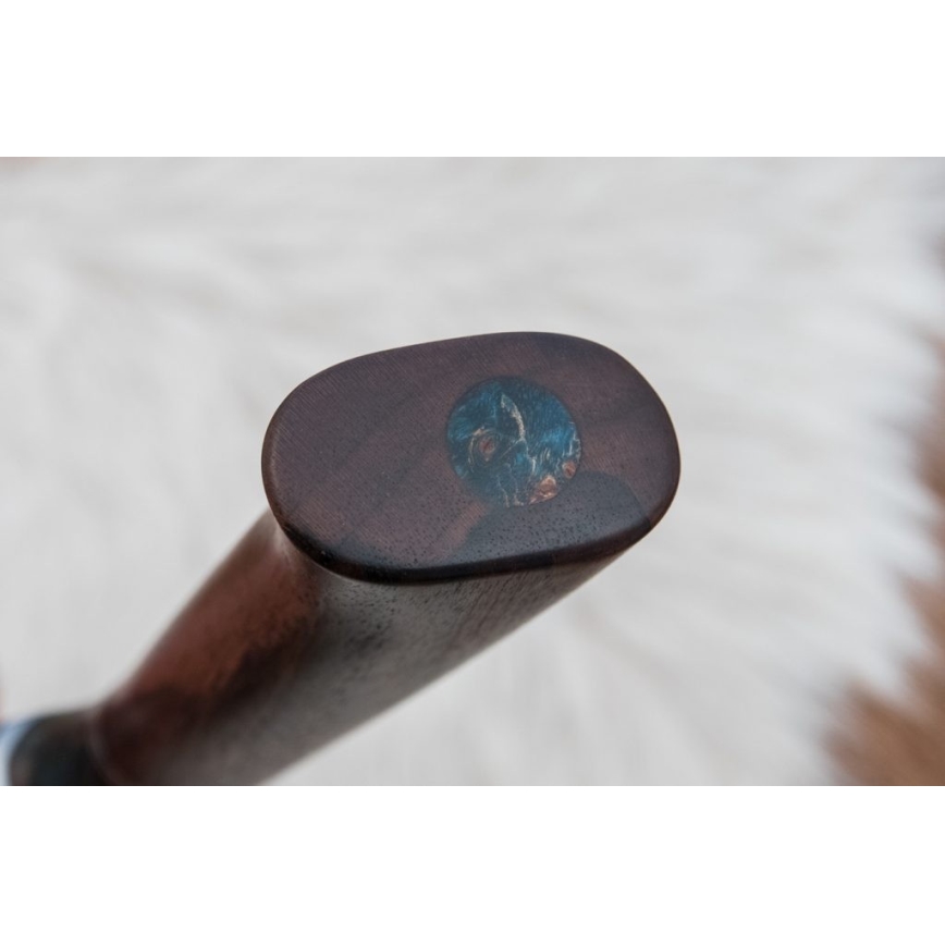 Lovački damask nož 9,7 cm orah/javor