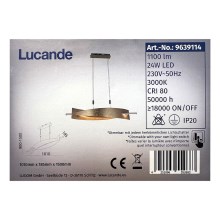 Lucande - LED Prigušivi luster na sajli MARIJA LED/24W/230V
