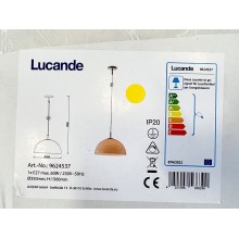 Lucande - Luster na sajli LOURENCO 1xE27/60W/230V