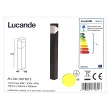 Lucande - Vanjska lampa KARIN 1xE27/9W/230V IP44