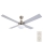 Lucci Air 210334 - Stropni ventilator AIRFUSION QUEST 1xE27/60W/230V drvo/mat krom + daljinski upravljač