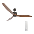 Lucci air 210507 - Stropni ventilator AIRFUSION AKMANI paulovnija/crna + daljinski upravljač