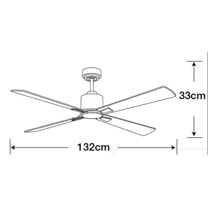 Lucci Air 210520 - Stropni ventilator AIRFUSION CLIMATE drvo/mat krom + daljinski upravljač