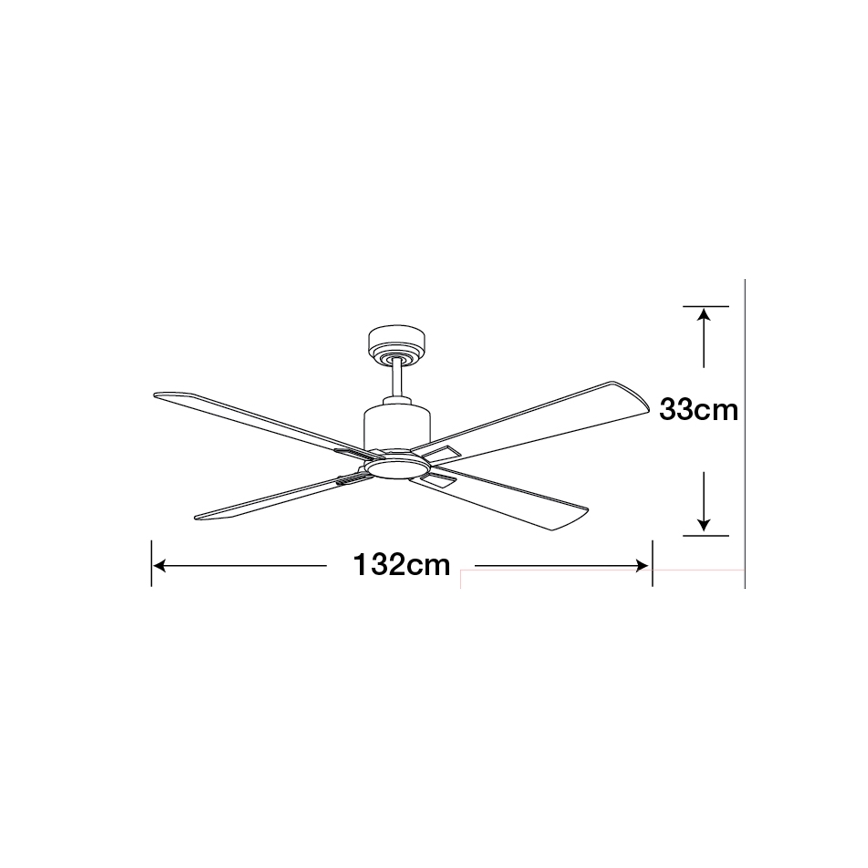 Lucci Air 210520 - Stropni ventilator AIRFUSION CLIMATE drvo/mat krom + daljinski upravljač