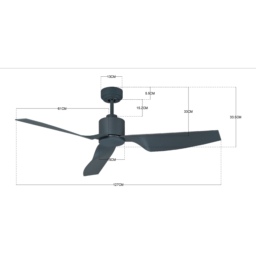 Lucci Air 210527 - Stropni ventilator AIRFUSION CLIMATE II crna + daljinski upravljač