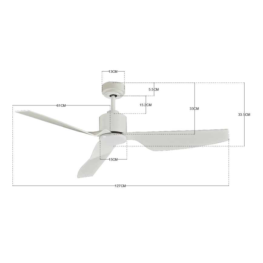 Lucci Air 210528 - Stropni ventilator AIRFUSION CLIMATE II bijela + daljinski upravljač