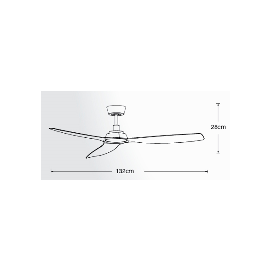 Lucci Air 210651 - Stropni ventilator MOTO crna + daljinski upravljač