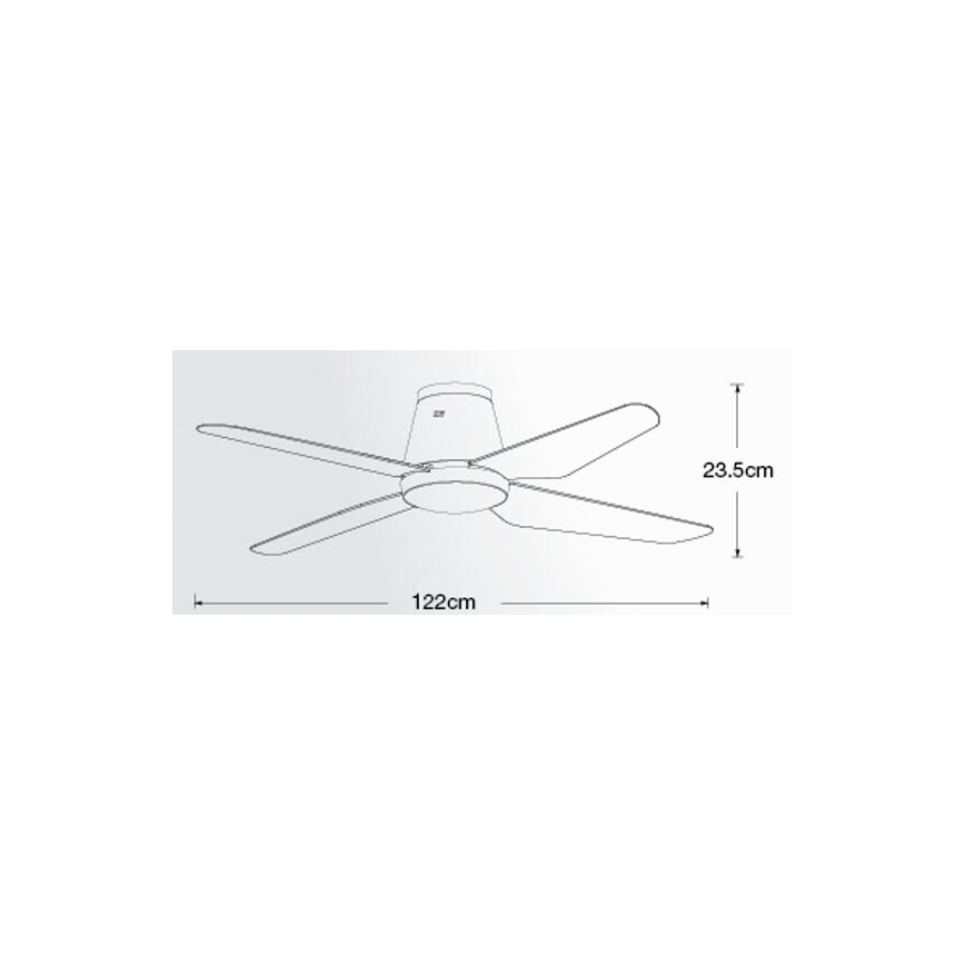 Lucci air 212999 - Stropni ventilator AIRFUSION ARIA bijeli + daljinski upravljač
