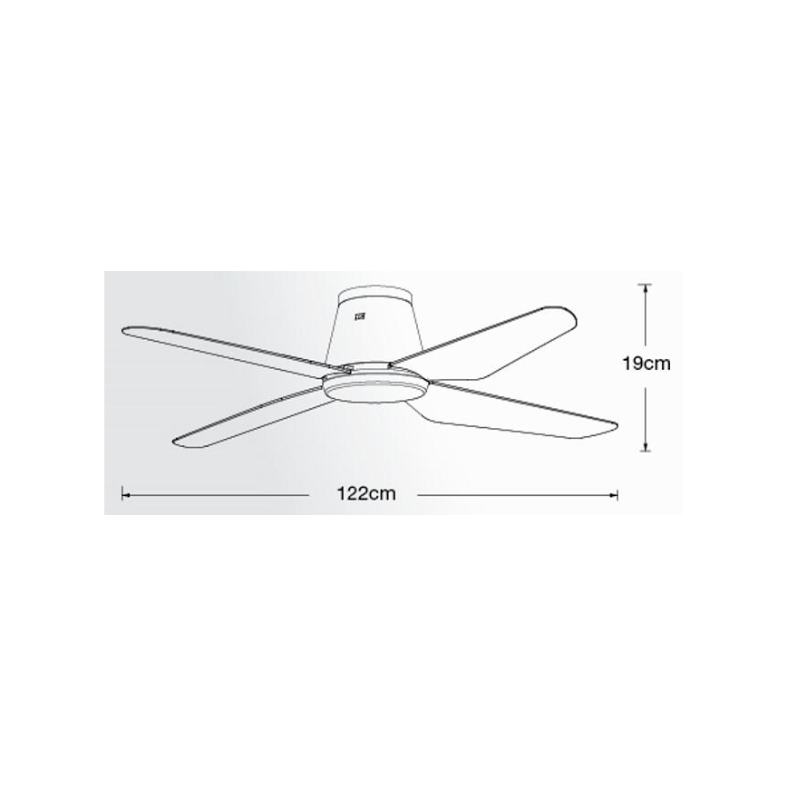 Lucci Air 213000 - Stropni ventilator AIRFUSION ARIA crna + daljinski upravljač