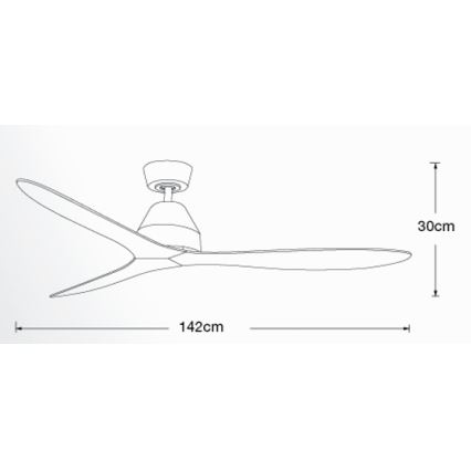 Lucci air 213044 - Stropni ventilator WHITEHAVEN 1xGX53/18W/230V crna + daljinski upravljač