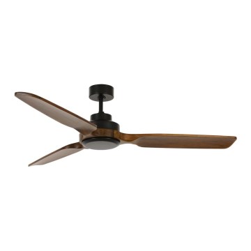 Lucci air 213051 - Stropni ventilator SHOALHAVEN, crna/smeđa, promjer 142 cm
