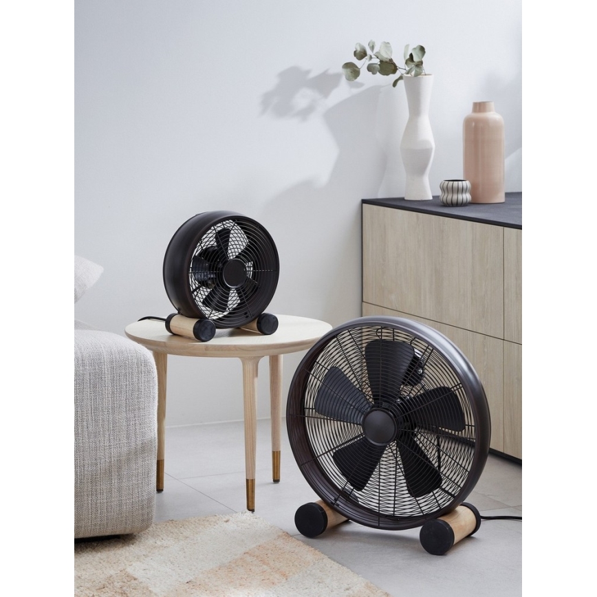 Lucci air 213120 - Stolni ventilator BREEZE, crni, promjer 28 cm