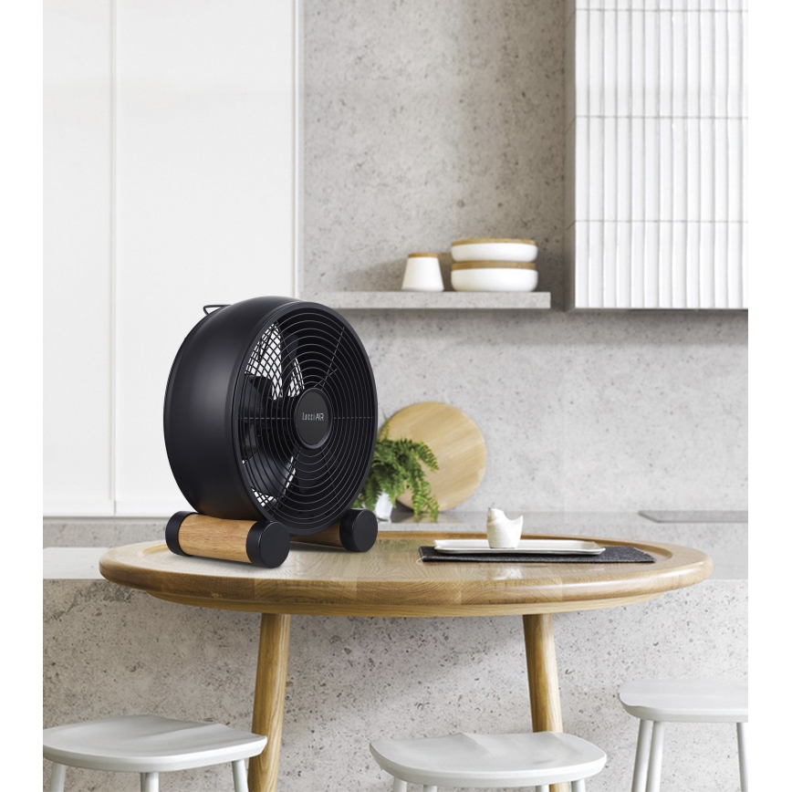 Lucci air 213120 - Stolni ventilator BREEZE, crni, promjer 28 cm