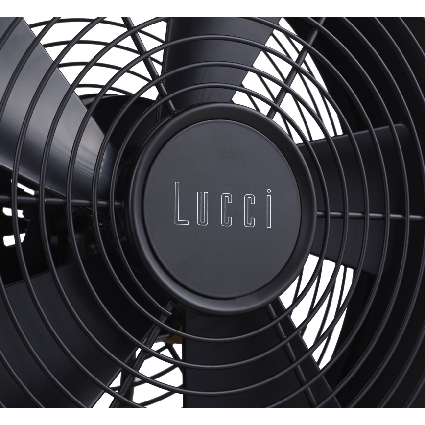Lucci air 213120 - Stolni ventilator BREEZE, crni, promjer 28 cm
