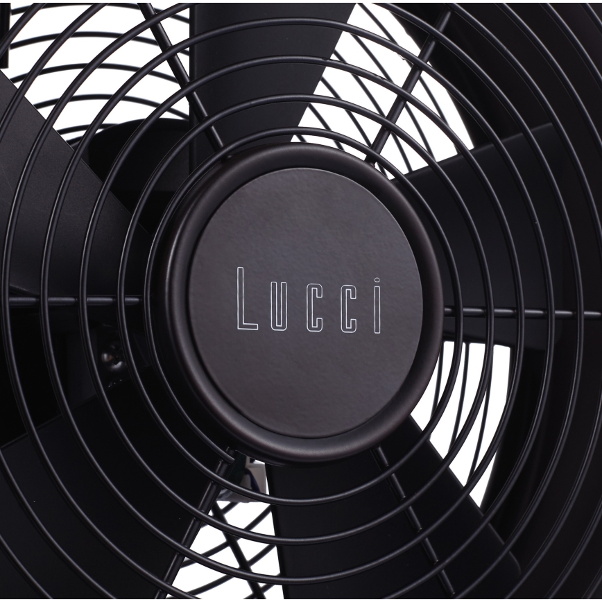 Lucci air 213121 - Stolni ventilator BREEZE, smeđi, promjer 28 cm