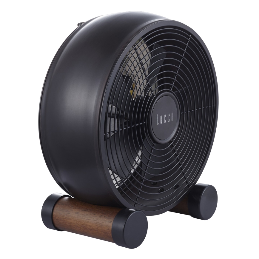 Lucci air 213121 - Stolni ventilator BREEZE, smeđi, promjer 28 cm