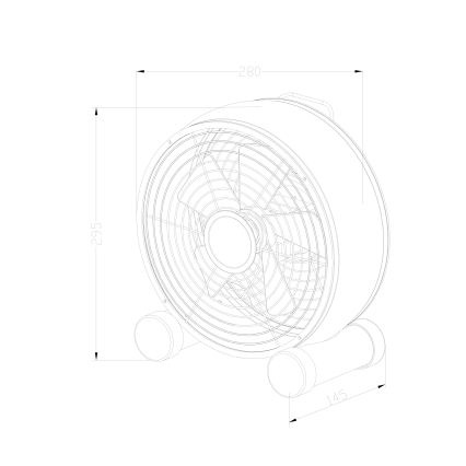 Lucci air 213121 - Stolni ventilator BREEZE, smeđi, promjer 28 cm
