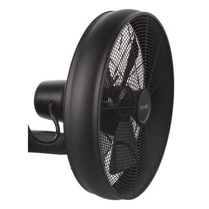 Lucci air 213124 - Zidni ventilator BREEZE 55W/230V crna + daljinski upravljač