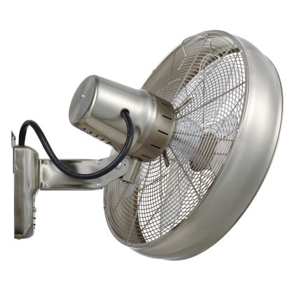 Lucci air 213126 - Zidni ventilator BREEZE 55W/230V mat krom + daljinski upravljač