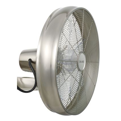 Lucci air 213126 - Zidni ventilator BREEZE 55W/230V mat krom + daljinski upravljač