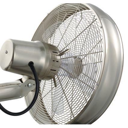 Lucci air 213126 - Zidni ventilator BREEZE 55W/230V mat krom + daljinski upravljač