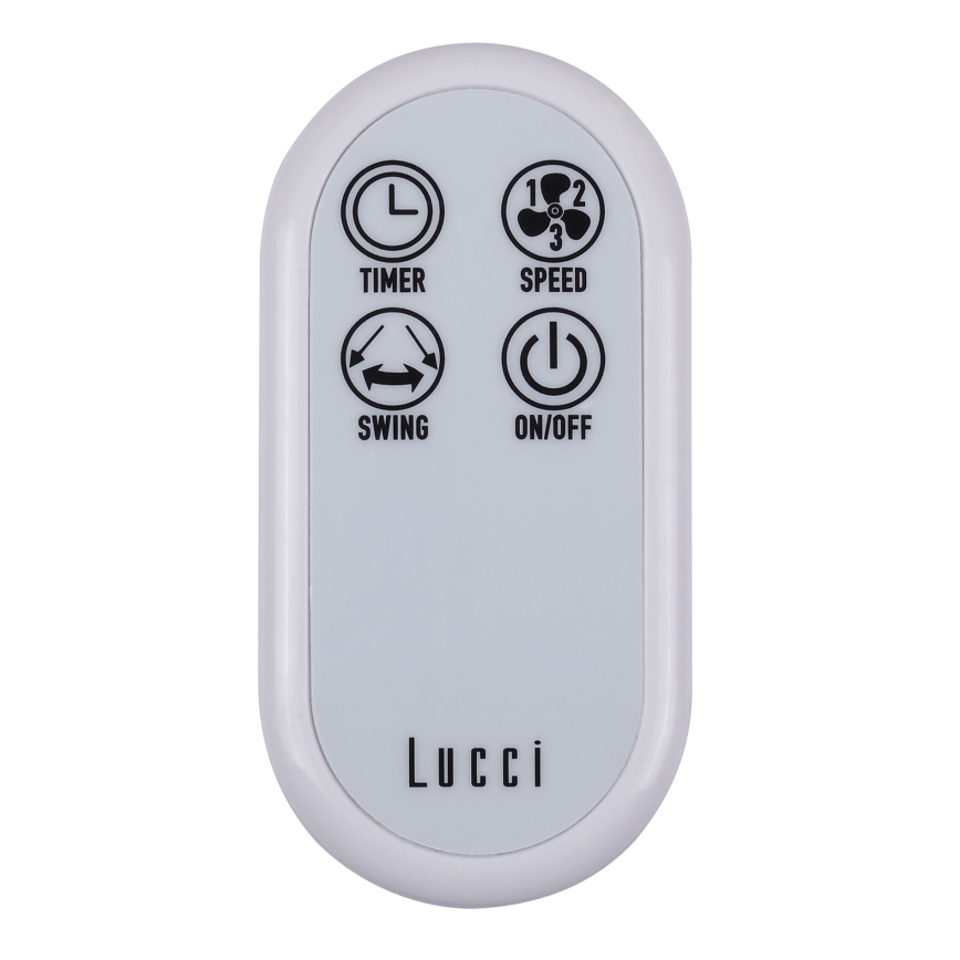Lucci Air 213128EU - Zidni ventilator BREEZE 55W/230V bijela + daljinski upravljač