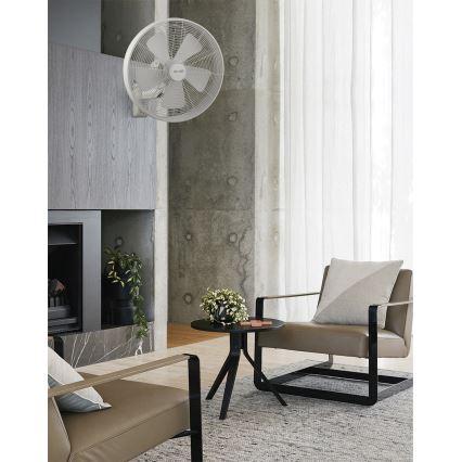 Lucci Air 213128EU - Zidni ventilator BREEZE 55W/230V bijeli, prom. 46 cm + daljinsko upravljanje