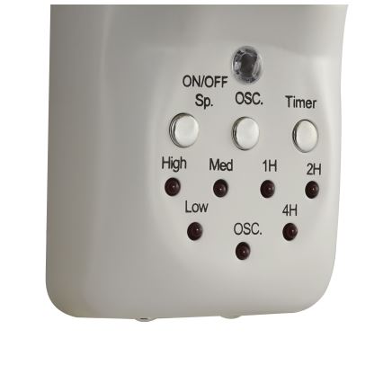 Lucci Air 213128EU - Zidni ventilator BREEZE 55W/230V bijeli, prom. 46 cm + daljinsko upravljanje