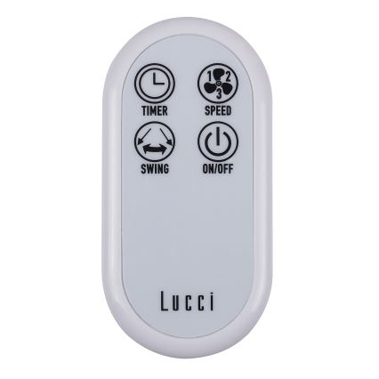 Lucci Air 213128EU - Zidni ventilator BREEZE 55W/230V bijeli, prom. 46 cm + daljinsko upravljanje