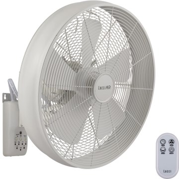 Lucci Air 213128EU - Zidni ventilator BREEZE 55W/230V bijeli, prom. 46 cm + daljinsko upravljanje