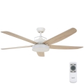 Lucci air 213176-LED Prigušivi stropni ventilator LOUISVILLE 1xGX53/18W/230V drvo/bijela + daljinski upravljač