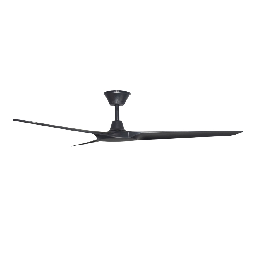 Lucci Air 21321649 - Stropni ventilator ABYSS pr. 142 cm IP66 crna + daljinski upravljač