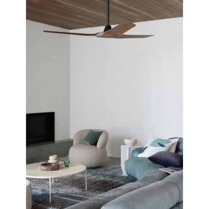 Lucci Air 21321749 - Stropni ventilator ABYSS pr. 142 cm IP66 smeđa + daljinski upravljač