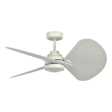 Lucci Air 21325449 - LED stropni ventilator SABLE s mogućnošću prigušivanja 1xGX53/12W/230V 3000/4000/5000K promjer 91,5 cm krem + daljinski upravljač