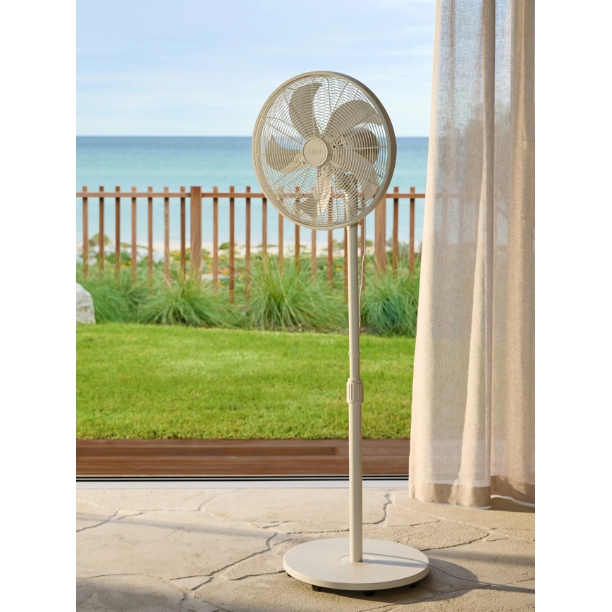 Lucci Air 21326449 - Stajaći ventilator GLIDE 36W/230V Ø 45 cm bijela