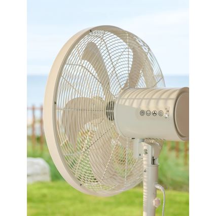 Lucci Air 21326449 - Stajaći ventilator GLIDE 36W/230V Ø 45 cm bijela
