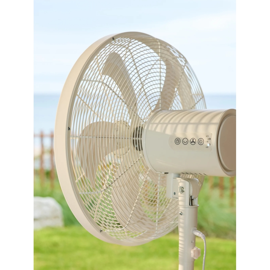 Lucci Air 21326449 - Stajaći ventilator GLIDE 36W/230V Ø 45 cm bijela