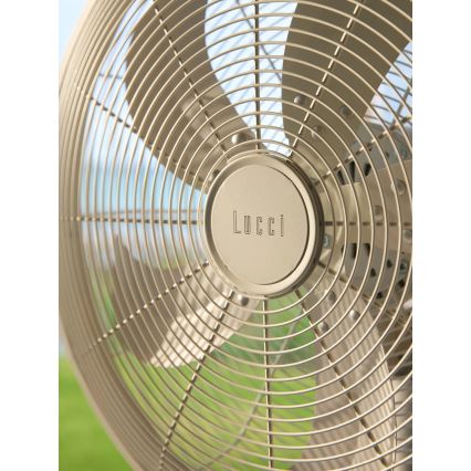 Lucci Air 21326449 - Stajaći ventilator GLIDE 36W/230V Ø 45 cm bijela