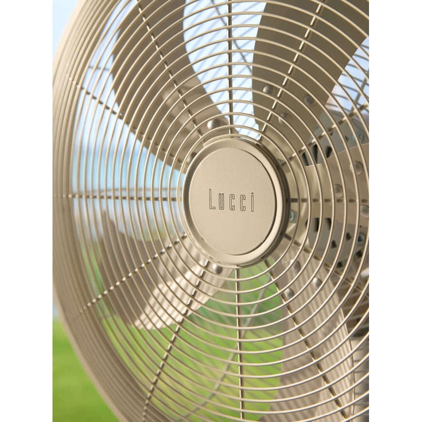 Lucci Air 21326449 - Stajaći ventilator GLIDE 36W/230V Ø 45 cm bijela