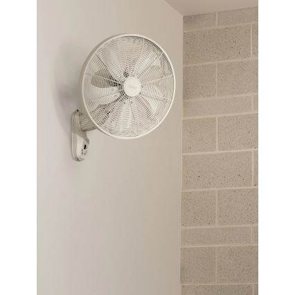 Lucci Air 21326649 - Zidni ventilator GLIDE 36W/230V Ø 45 cm bijeli + daljinski upravljač